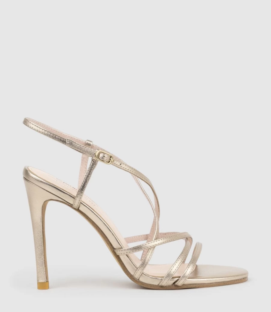Edward Meller Women's Willa100 Rose Gold Strappy Sandals