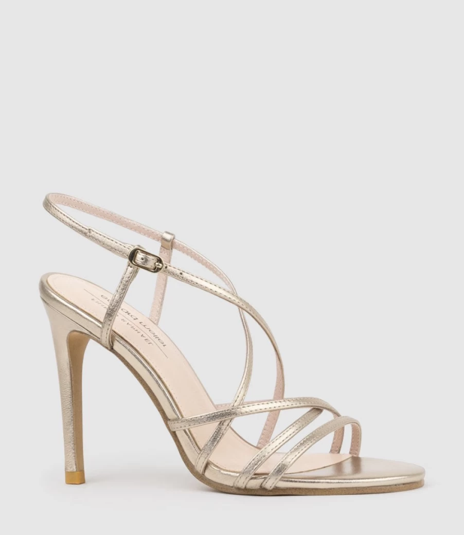 Edward Meller Women's Willa100 Rose Gold Strappy Sandals