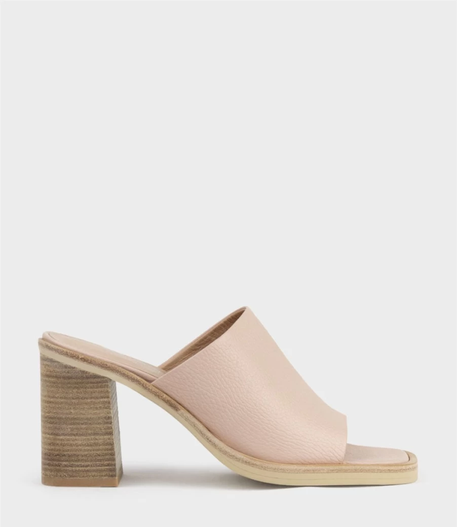 Edward Meller Women's Inaya90 Nude Block Heel Slide Sandals