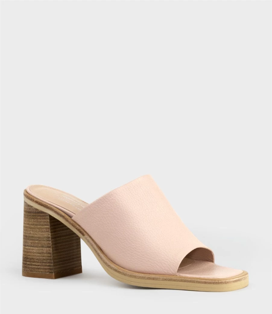 Edward Meller Women's Inaya90 Nude Block Heel Slide Sandals