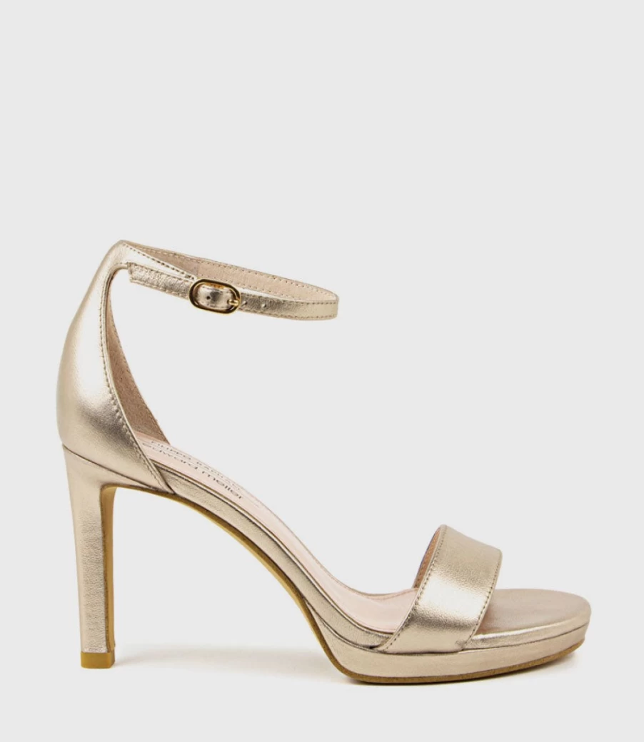 Edward Meller Women's Sylvia90 Rosegold Platform Sandals