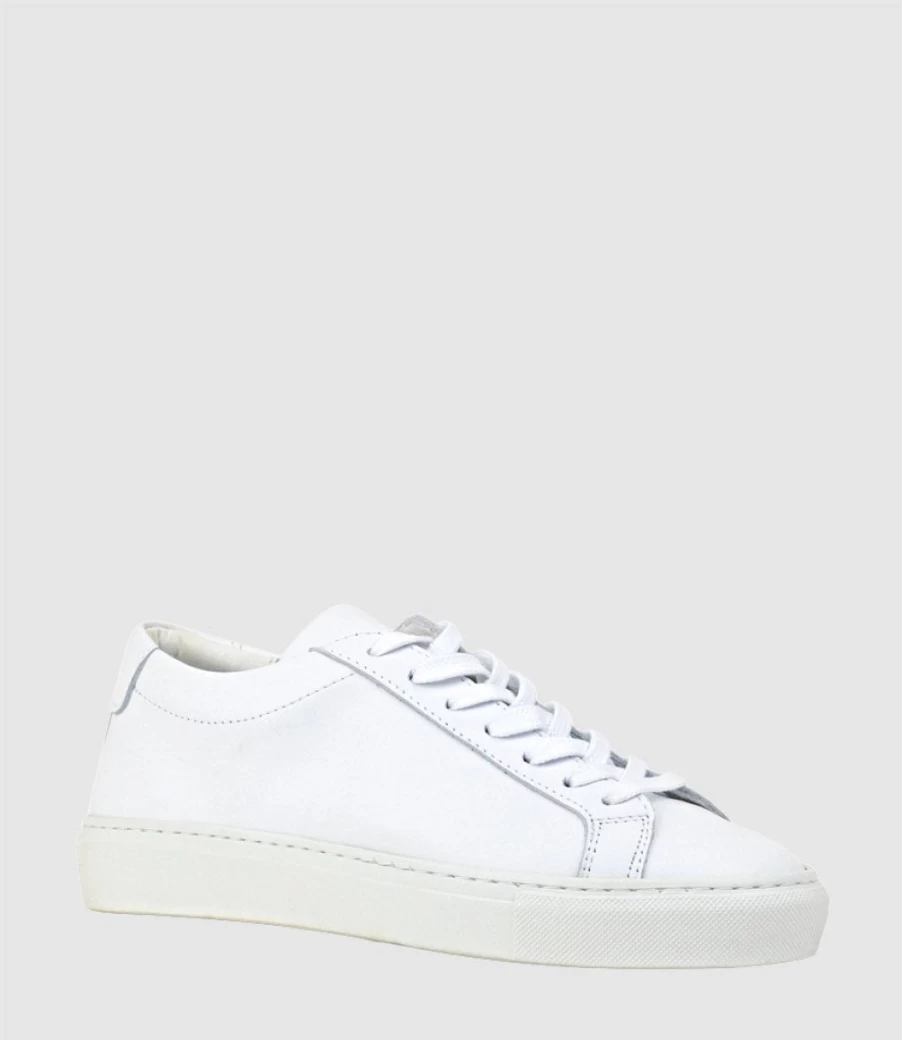 Edward Meller Women's White Jackson Low Profile Sneakers