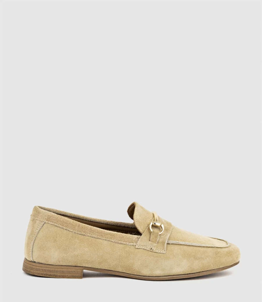 Edward Meller Women's Gerard Sand Suede Moccasin Shoes