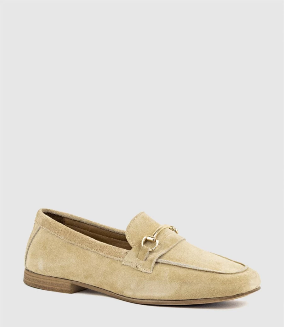 Edward Meller Women's Gerard Sand Suede Moccasin Shoes