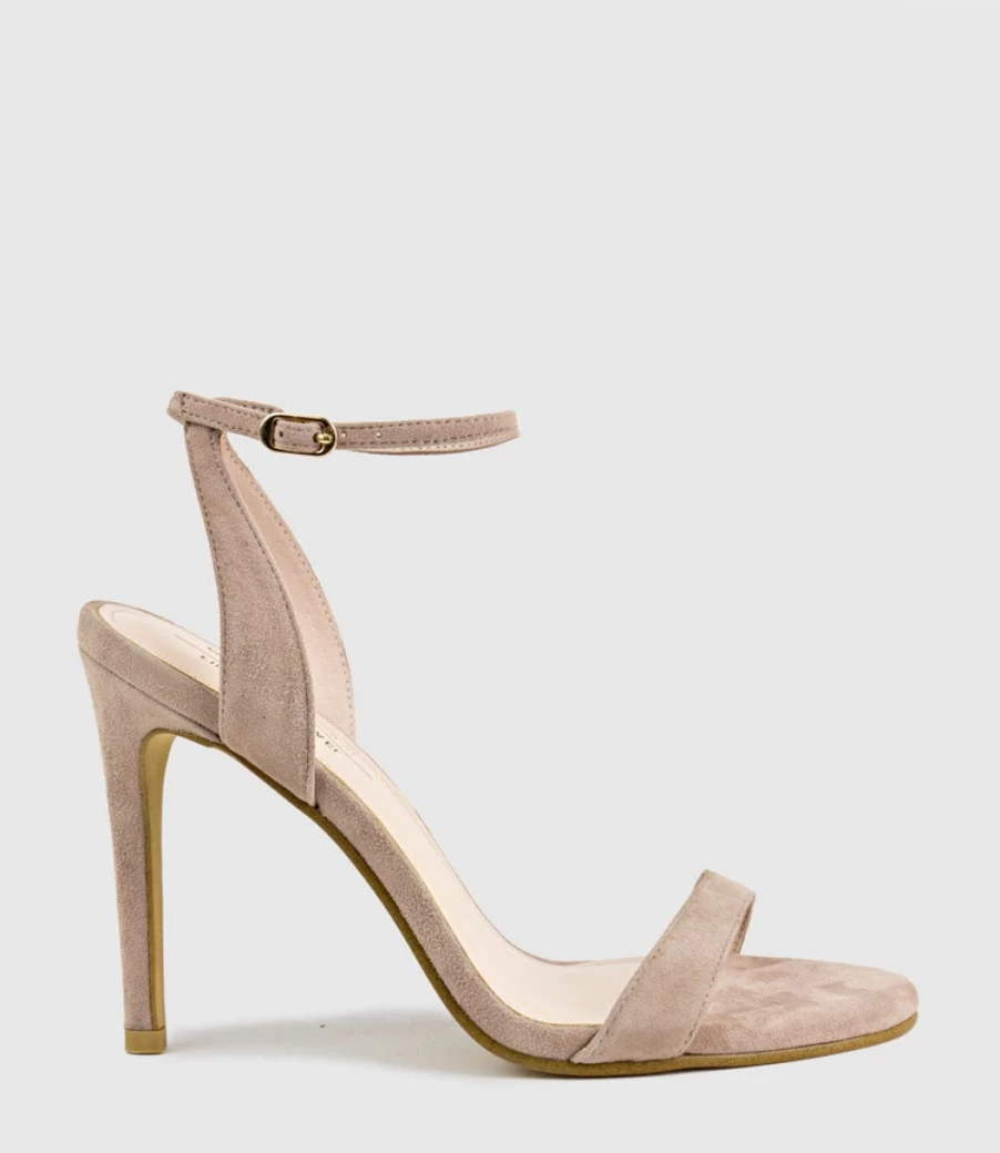 Edward Meller Women's Wisp100 Single Strap Suede Sandals in Nude