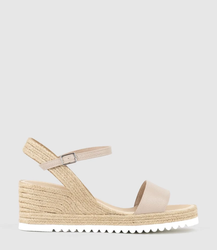 Edward Meller Women's Taupe Mylo Single Strap Espadrille Sandals