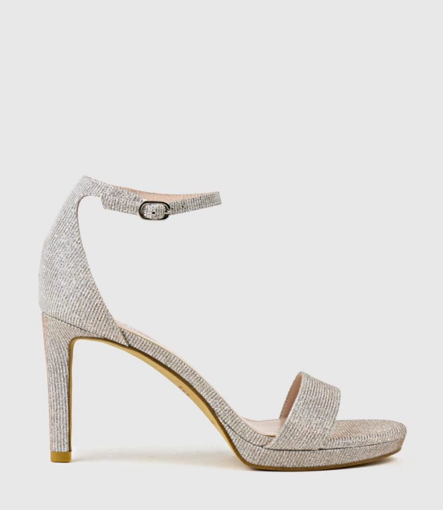 Edward Meller Women's Sylvia90 Silver Ritz Platform Sandals