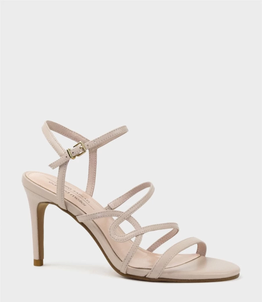 Edward Meller Women's Sissy85 Blush Strappy Sandals
