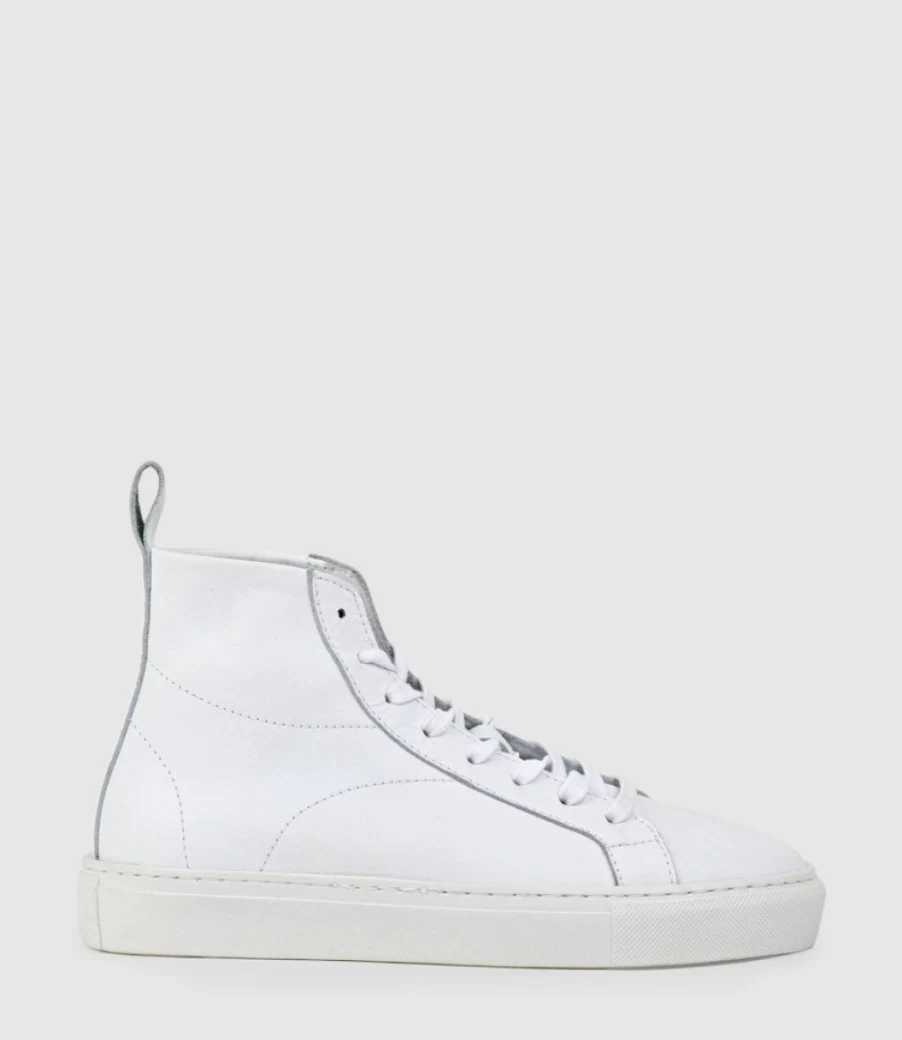 Edward Meller Women's Josef White High Top Sneakers