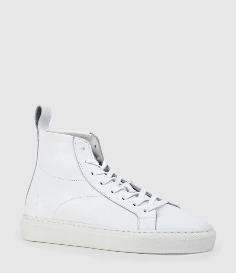 Edward Meller Women's Josef White High Top Sneakers