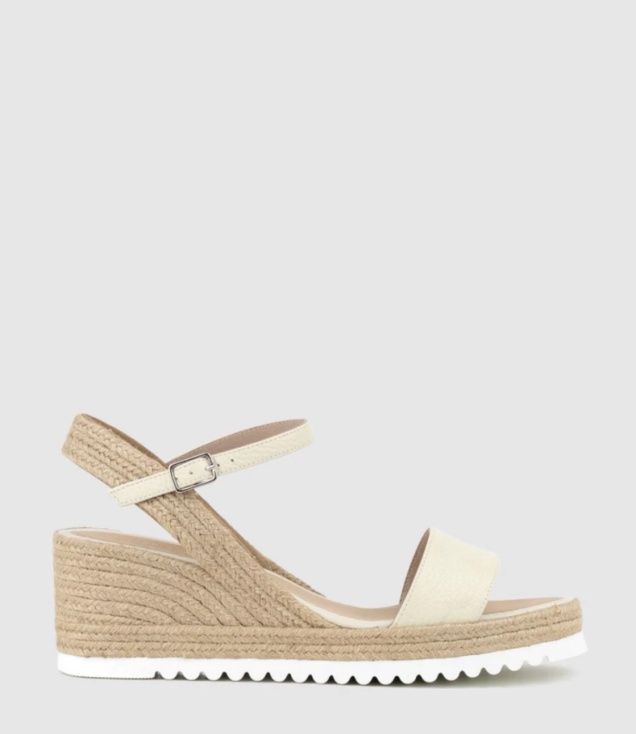 Edward Meller Women's Mylo Single Strap Offwhite Espadrille Sandals